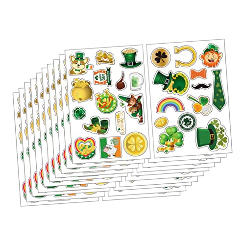 UPKOCH 1 Satz 40st Weihnachtsmann-geschenkaufkleber Aufkleber Für Gesicht Verschiedene Aufkleber Gesichtsaufkleber Feiertagsaufkleber Papier Green von UPKOCH