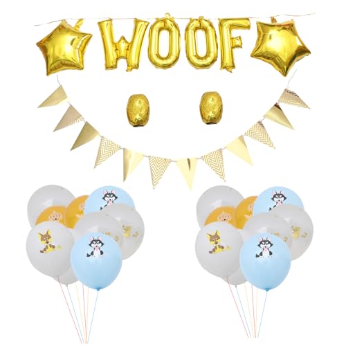 UPKOCH 1 Satz Ballonanzug Alles zum Geburtstag Dekorationen Hunde-Geburtstagsparty-Banner wand polsterung wanddeckoration buchstaben ballons woof Folienballons Deko Ballon Hund von UPKOCH