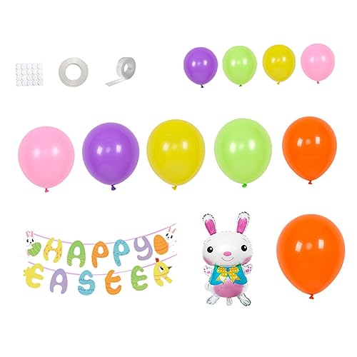 UPKOCH 1 Satz Osterballons Hasenballon Frühlingsornamente Hasen Dekorationen ostern luftballons easter decoration dekorative Accessoires für Ostern osterthema verzierung Emulsion von UPKOCH