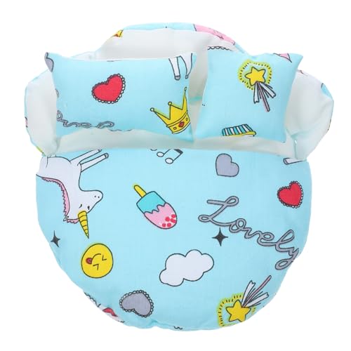 UPKOCH 1 Satz Puppenschlafsackbett puppenmöbel puppenbett etagenbett doll Clothes Puppen Kleidung Puppen Schlafplatz Puppenschlafsack Schlafsack Kleiner Puppenschlafsack Polyester Blue von UPKOCH