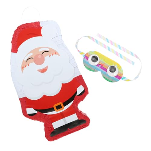 UPKOCH 1 Satz Weihnachtspinata für Neon-Accessoires Weihnachten Weihnachtsgirlande Neon-Partybrille weihnachtsdeko halloween pinata Weihnachtsmann Pinata Weihnachts-Piñata Papier von UPKOCH