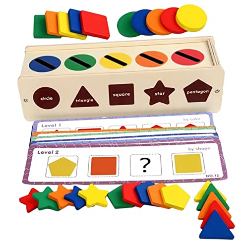 UPKOCH 1 Satz formsortierbox Kleinkindspielzeug Rollen Glyzinien Ammer Kommode holzspielzeug Toys Feinmotorik Kinderbedarf Kinderspielzeug hölzern Colorful von UPKOCH