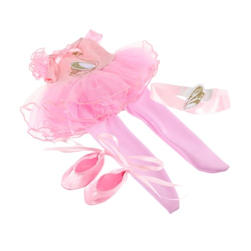 UPKOCH 1 Set Puppen Ballett Outfit Inklusive Tanzrock Und Schuhen Puppen Ballett Ballerina Outfits Für Wiedergeborene Puppen Formelle Kleidung Und Ballerina Puppenkleidung von UPKOCH