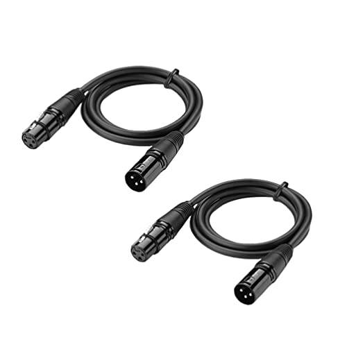 UPKOCH 10 Stück 1 M 3-Poliges Dmx-Kabel Bühnenkabel Led-Par-Licht Moving-Head-Licht Dj-Ausrüstung (Schwarz) von UPKOCH