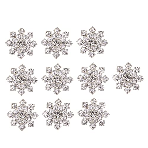 UPKOCH 10 Stück DIY Schmuck Strass DIY-Accessoire-anhänger Legierte Ornamente Schmuckzubehör Schmuck DIY Zubehör Silver von UPKOCH