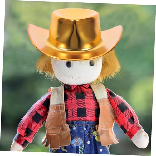 UPKOCH 10 Stück Mini Cowboy Hüte Glitzernd Kleine Puppenhüte aus Robustem Kunststoff für DIY Basteln Puppendekoration Pretend Play Zubehör UPKOCH 10 Stück Mini Cowboy Hüte Glitzernd Kleine Puppenhüte aus Robustem Kunststoff für DIY Basteln Puppendekoration Pretend Play Zubehör von UPKOCH