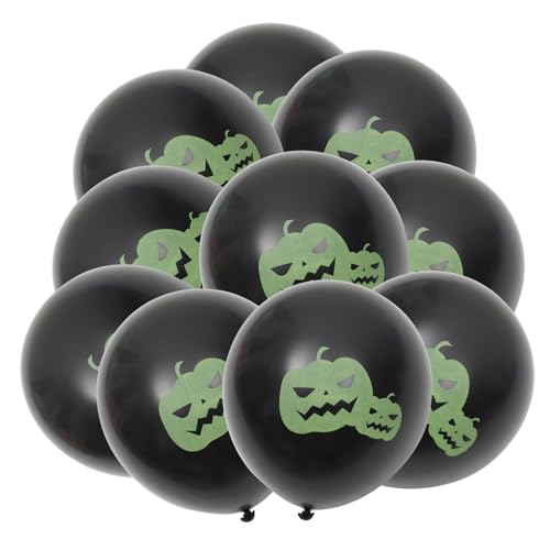 UPKOCH 100St Halloween-Ballon farbige falsche wimpern leuchtender Hexenzwerg aus Plüsch halloween theme halloween luftballons leuchtende luftballons Halloween-Partyzubehör Emulsion Black von UPKOCH