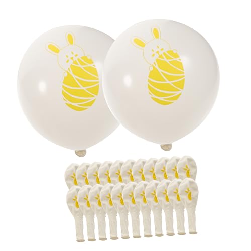 UPKOCH 100St Hasenballon bunny party ostern luftballons wasserballons party decoration Gelbe Partydekoration balons Konfetti Ballonpumpe Party-Requisite Zubehör für die Osterparty Yellow von UPKOCH