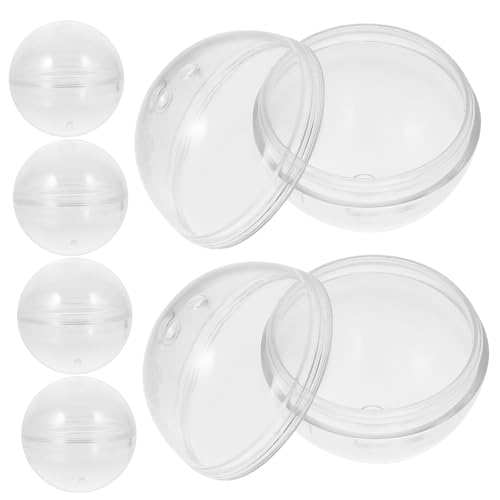 UPKOCH 10St Gacha-Schale Geschenkverpackungsball sich drehender Spielzeugball Packball Süßigkeitenbehälter süßigkeiten behälter Kaugummis Automatenkapseln lose befüllbare Kugeln Plastik von UPKOCH