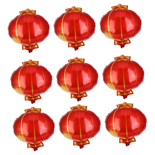 UPKOCH 10st Laternenballon Mylar-ballons Orange Luftballons Ballonbogen Fallen Boho-ballonbogen Riesige Durchsichtige Luftballons Ballon-mittelstückständer Partyballons Aluminiumfolie von UPKOCH