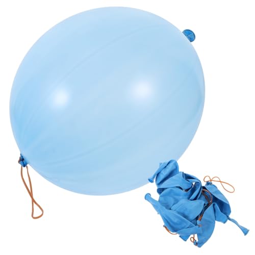 UPKOCH 10st Luftballons Stanzen Neon Runde Led-ballonlichter Königliche Luftballons Schlagbälle Fruchtballons Pastell-ballonbogen-kit Partyballons Kinder Punschbälle Eid-ballons Blue von UPKOCH