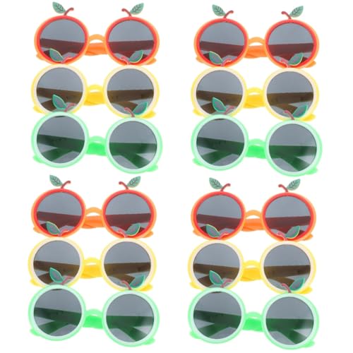 UPKOCH 12 Stk Orangefarbene Brille Mandarinen Sommer Brille Hawaiianische Dekorationen Strandparty-brille Luau-partydekorationen Hawaiianische Partybrille Sonnenbrillen-gastgeschenke Abs von UPKOCH