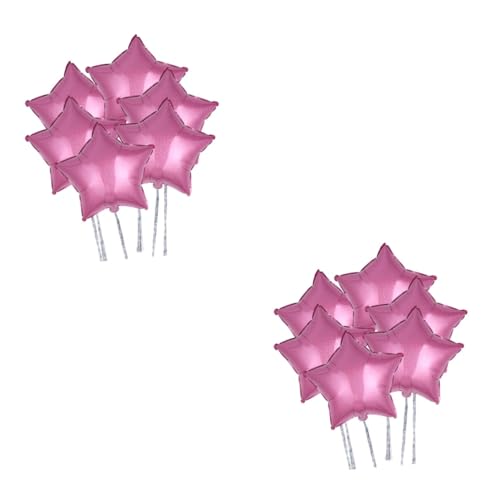 UPKOCH 12 Stück 18 Partyballons Hochzeitsballons Stern Heliumballon Sternballons Sternballons Rosa von UPKOCH