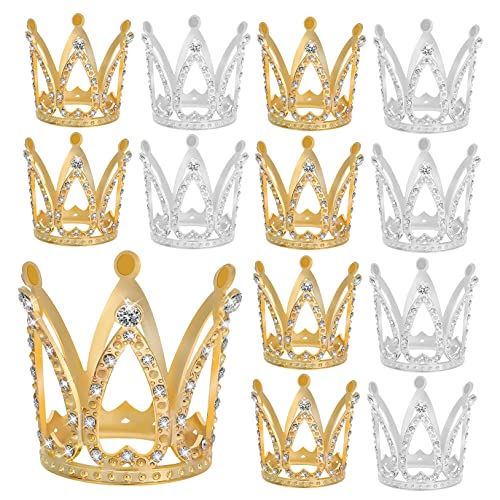 UPKOCH 12 Stück Mini Kronen aus Strass für Geburtstagskuchen Deko Glitzernde für Partys Feiern Hochwertige aus Dekoration für Verschiedene Anlässe UPKOCH 12 Stück Mini Kronen aus Strass für Geburtstagskuchen Deko Glitzernde für Partys Feiern Hochwertige aus Dekoration für Verschiedene Anlässe von UPKOCH