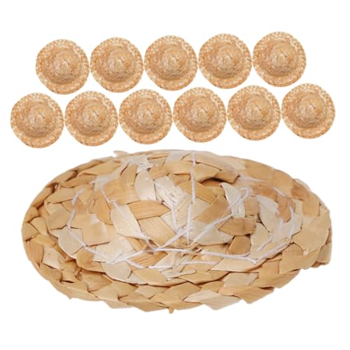 UPKOCH 12 Stück Teiliges Handgefertigte Mini Strohhüte Kleine Handgewebte Puppenhüte Langlebig Vielseitig für DIY Bastelprojekte Puppenhausdekorationen Partyaccessoires UPKOCH 12 Stück Teiliges Handgefertigte Mini Strohhüte Kleine Handgewebte Puppenhüte Langlebig Vielseitig für DIY Bastelprojekte Puppenhausdekorationen Partyaccessoires von UPKOCH