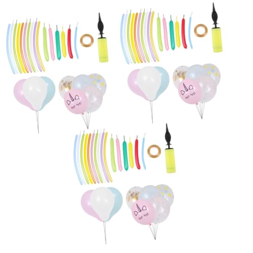 UPKOCH 120 Stk Party-Ballon-Paket kinder party kinderparty balongas mitgebsel für kindergeburtstag balloon Ballondekoration planer datum aufkleber Latexballons Festivalballons Emulsion von UPKOCH