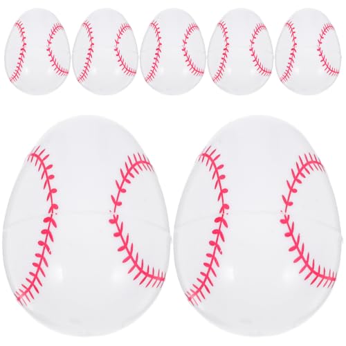 UPKOCH 12St Offenes Osterei plastikenten easter eggs geldschrank Baseball-Zubehör Süßigkeitenverpackung Buntes Osterei befüllbar Geschenkverpackung Eierschalen Party-Ostereier Osterdeko von UPKOCH