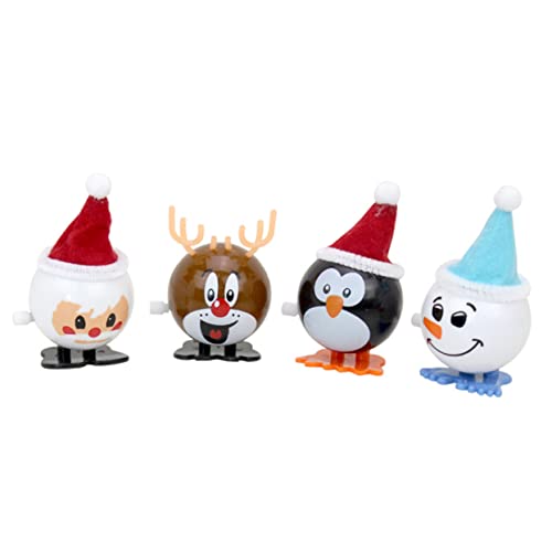 UPKOCH 12er Set Aufziehspielzeug Weihnachtsmann & Schneemann Bunte Weihnachtsdeko Für Spaßige Weihnachtsfiguren Für Festliche Stimmung Ideales Zu Weihnachten von UPKOCH