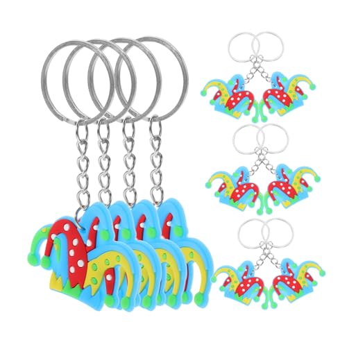 UPKOCH 12st Clown-schlüsselanhänger Niedliche Schlüsselanhänger Kleiner Schlüsselanhänger Für Die Handtasche Schlüsselbund Ästhetischer Schlüsselanhänger Geldbörse-ornament Pvc von UPKOCH