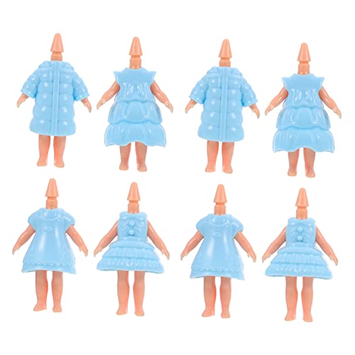 UPKOCH 12st Puppenkörper Gefälschte Körperteile Mini- Puppengesicht Puppengelenke Wiedergeborene Babypuppen Mädchen Prinzessin Kinderspielzeug Plastik Blue von UPKOCH