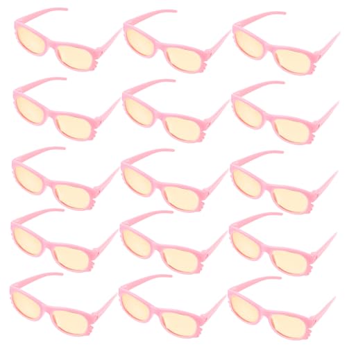 UPKOCH 16 Stück Minipuppenbrille zusätzliche Puppe Zubehör für Babypuppen Puppen doll Accessories kleine aus Kunststoff plastikpuppe Cosplay Brille Rosa von UPKOCH