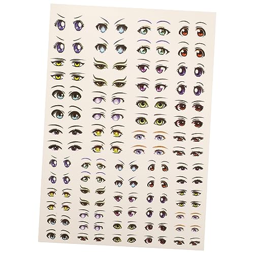 UPKOCH 1Blatt Cartoon Augen Aufkleber Selbstklebende DIY Augen Sticker Für Puppen Animation Bastelprojekte Augen Abziehbilder Für Tonfiguren Und Kreativarbeiten von UPKOCH