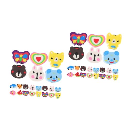 UPKOCH 2 Sätze 2 Sets Radiergummi Große Spielzeuge Schreibtisch Haustiere Radiergummis Kawaii Partygeschenke Buntstift Radiergummi Lebensmittel Radiergummis Für 50 Stück * 2 von UPKOCH