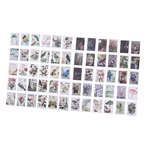 UPKOCH 2 Sätze Vintage Stempelaufkleber Aufkleber nach der Geburt japanische Aufkleber Scrapbooking Sticker Scrapbook Stickers Dekoration DIY Bastelaufkleber Scrapbooking-Aufkleber Papier von UPKOCH