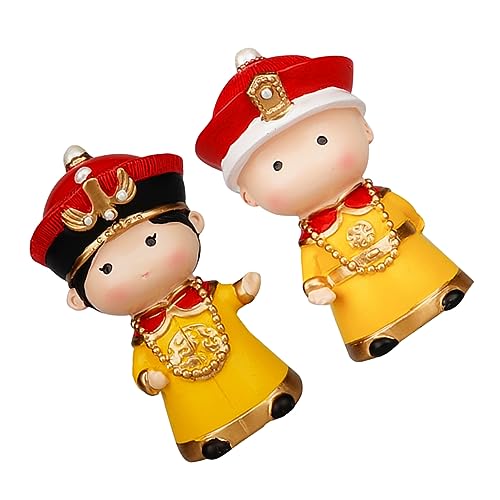 UPKOCH 2 Stück Palast Ornamente Geburtstagstorten Dekorationen Retro Party Ornament Kuchen Ornamente Party Zubehör Retro Kuchen Picker Auto Ornamente Party Kuchen von UPKOCH