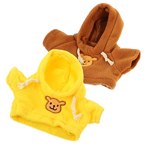 UPKOCH 2 Stück Plüschpuppenkleidung Puppen Kleidung für puppenkleidung Puppenoutfit Bärenaccessoires Stofftierkleidung Bärenkleidung zarte Puppenkleidung Wiederverwendbare Puppenkleidung von UPKOCH