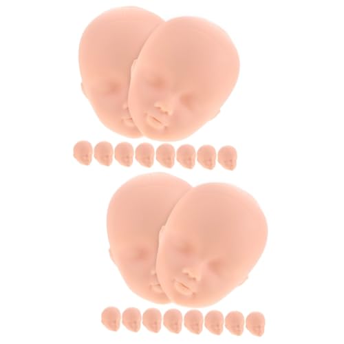 UPKOCH 20 STK Puppenkopf Anziehen Körperteile Einer Puppe Sorgenpuppen Puppenteil Bjd Puppenkopf Übungspuppenkopf Make-up-puppenkopf Puppenköpfe Aus Vinyl Puppe Mit Haaren Plastik von UPKOCH