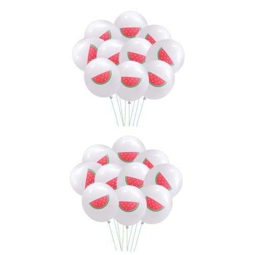 UPKOCH 20 Stück 12 Fruchtballons Luau Partyzubehör Wassermelonen Geburtstagsballons Hawaiianische Dekorationen Ananas Ballons Hawaii Ornament Wassermelonen Partydekorationen von UPKOCH