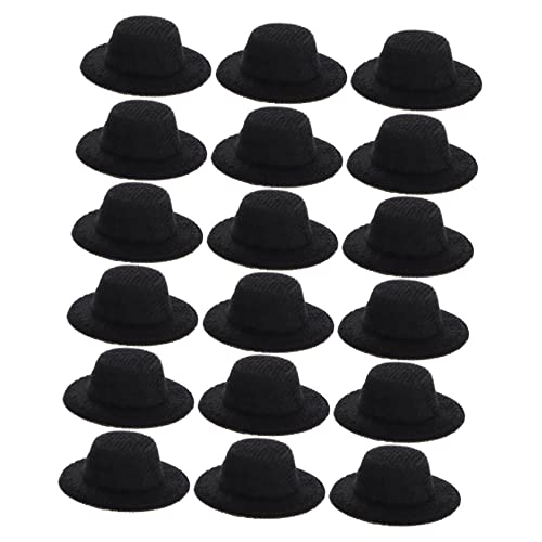 UPKOCH 20 Stück Miniature Schwarze Formelle Hüte DIY Puppenhüte aus Hochwertigem für Kreative Bastelprojekte für Rollenspiele und Puppen Outfits UPKOCH 20 Stück Miniature Schwarze Formelle Hüte DIY Puppenhüte aus Hochwertigem für Kreative Bastelprojekte für Rollenspiele und Puppen Outfits von UPKOCH