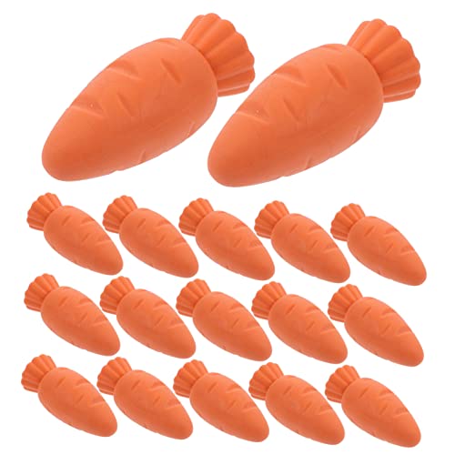 UPKOCH 20St Karotten Radiergummi Karotten-Radiergummis Lebensmittel Radiergummis für Kinder erasers for schulkinder Kinderpreise in großen Mengen für die Schule Orange von UPKOCH