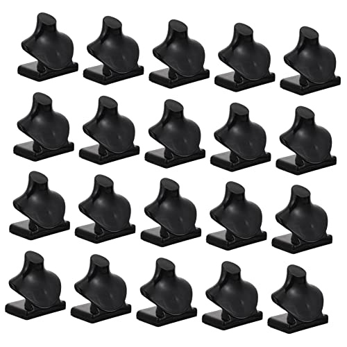 UPKOCH 20st Puppenkettenhalter 1 Schaufensterpuppe Im Maßstab 12 Puppenhaus Miniatursachen Puppenständer Mini-kettenhalter Mini-halsketten-Display-Modell Puppenbasis Anzeige Black Plastik von UPKOCH