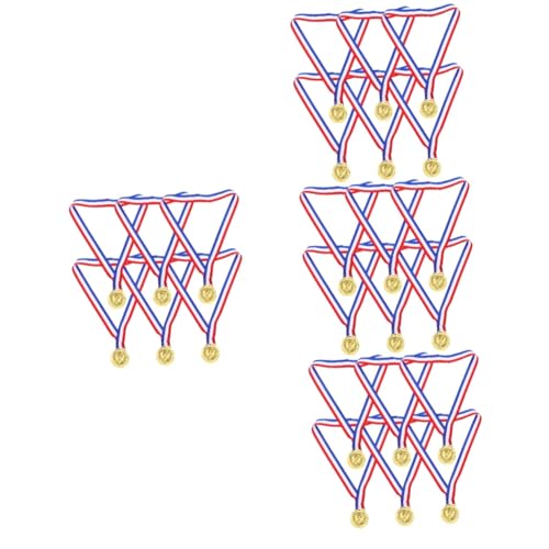 UPKOCH 24 Stück Medaillen Zum Aufhängen Spielzeug Wettbewerbsmedaille Sportmedaillen Für Schüler Künstliche Medaillen Schüler Ermutigungsmedaillen Schüler Auszeichnungsmedaillen von UPKOCH