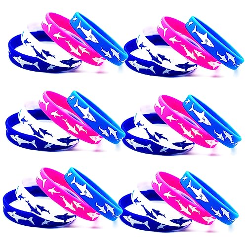 UPKOCH 25st Armband Armbänder Kinder Kinderarmbänder Bulk-armbänder Armbänder Für Kinder Hai Partygeschenke Armbänder Massengeschenke Für Kinder Armbänder Für Teenager Kieselgel von UPKOCH