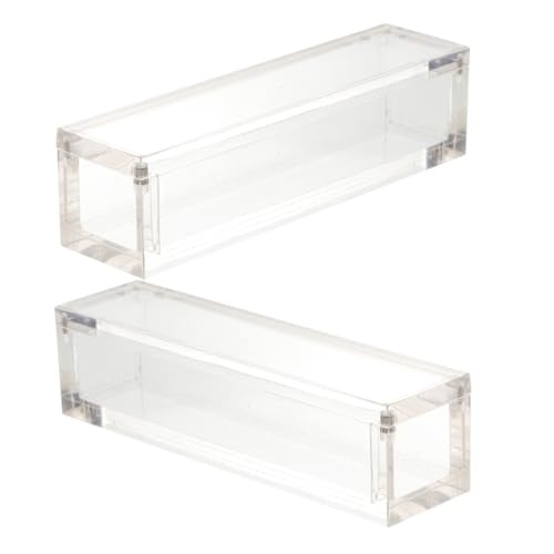 UPKOCH 2Er-Box für Würfel Magnetisches Würfeletui DND-Würfelbehälter Transparente Acrylbox mit Magnetverschluss Würfelboxen aus Acryl Würfel-Organizer von UPKOCH