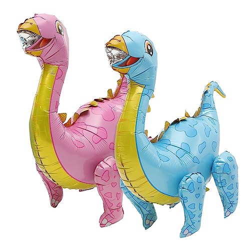 UPKOCH 2St Dinosaurier-Ballon kinder dekor aufblasbares Spielzeug dino ballon dino luftballons Geburtstagsballons für Jungen Dinosaurierballons für Geburtstagsfeier Aluminiumfolie von UPKOCH