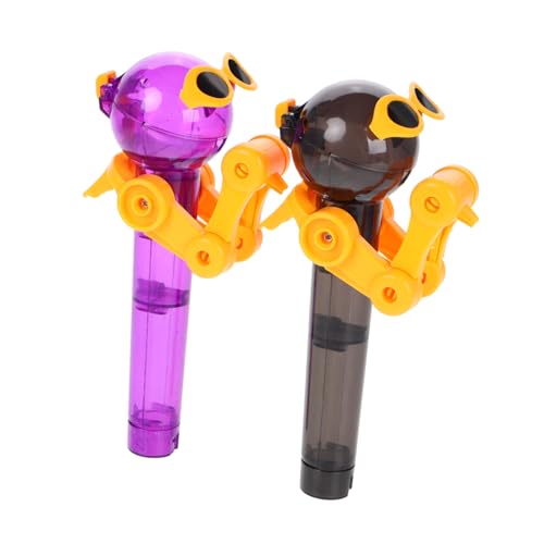 UPKOCH 2St Lollipop-Roboter Lutscherhalter Roboter-Lutscherbehälter Lutschermaschine dinosaurier spielzeug süßigkeitenbox Cartoon-Lutscherständer Mini-Dinosaurier-Waffeleisen Plastik von UPKOCH