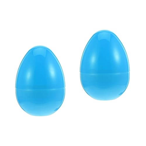 UPKOCH 2St Osterdeko-Eier Ei-Ornament Ostereier leer Eier befüllbar Jumbo-Ostereier easter egg decoration ozdoby wielkanocne leichtes Osterei dekoratives Osterei Heu Blue von UPKOCH