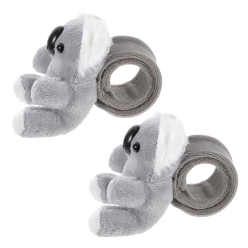 UPKOCH 2St Plüschring Hase ausgestopft Figuren Wolf Pfote Pandas kindergeburtstags mitgebsel party decoration Gastgeschenke mit Tiermotiven Koala-Slap-Armbänder PP Baumwolle von UPKOCH