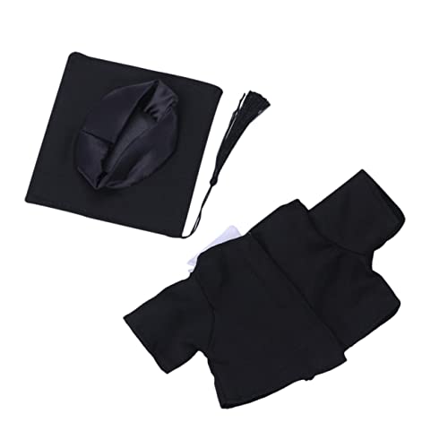 UPKOCH 2er Set Kleid Für Puppe Plüsch Mädchen Puppenpullover-Kleidung Haustier Schuhe Für Puppen Puppe Verkleiden Sich Kleidung Kleidung Für Wiedergeborene Babypuppen Film Black von UPKOCH