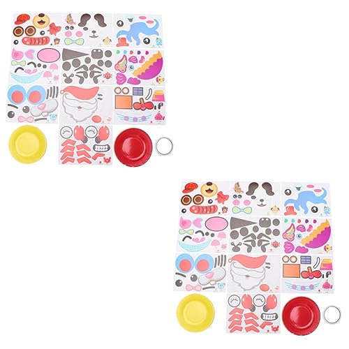 UPKOCH 2st Handgeschöpfte Tablettaufkleber Aus Papier Kinder Aufkleber Sticker-Papier-Art-kit Bastelspielzeug Für Vorschulkinder Bastelset Für Papieraufkleber Kinder Spielset von UPKOCH