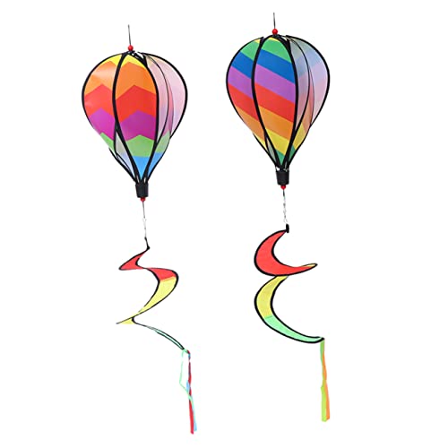 UPKOCH 2st Heißluftballon-ornament Ballonwind Ballonbogen Luftballonpumpen-inflator Luftpumpe Für Schlauchboote Schwimmbad Spiral- Hängend Blaue Luftballons Baum Anhänger Stoff von UPKOCH