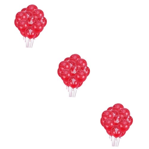 UPKOCH 300 Stk Latexballons Weihnachtsdeko Partyballons Rot von UPKOCH