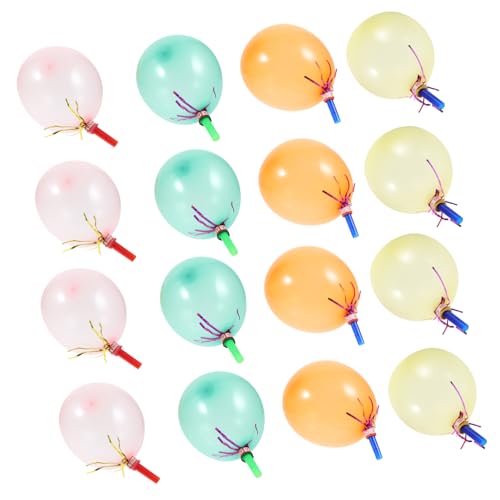 UPKOCH 300 Stk musikalische Ausbrüche spielzeug halloween mitgebsel halloweento spielsachen weihnachtsgesch balons Kinder Blowouts Krachmacher Ballon metallische Luftballons Partypfeifen von UPKOCH