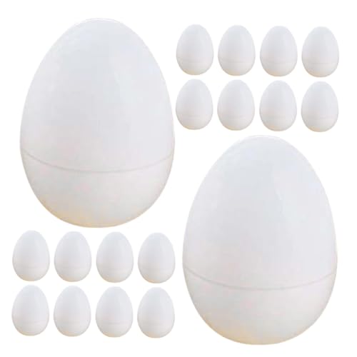 UPKOCH 30St Ostereier teigroller ostern easter eggs Osterfest Eier bemalen Eier färben Ei-Ornament künstliche Hühnereier leere eier selber machen simulierte Eierverzierung Plastik Weiß von UPKOCH