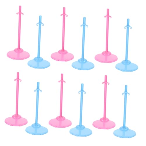 UPKOCH 30st Puppenständer Aufstehen Puppe Stützständer Spielzeugständer Mini Puppenhalterung Puppen Steht Basis Puppen Transparenter Ständer Standhalter Steht Für Anzeige Bjd Rosa Plastik von UPKOCH