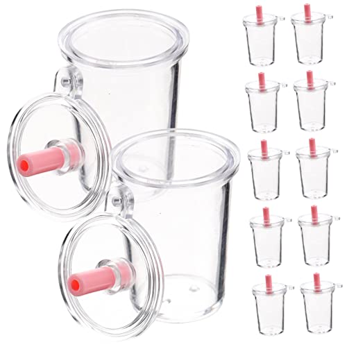 UPKOCH Plastikbecher DIY Charm Anhänger Bastel Zubehör Für Puppenhaus Dekoration Kreative Cup Charms Für Handwerksprojekte von UPKOCH